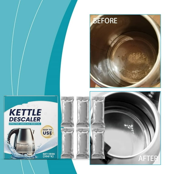 Powerful Cleaning Agents - Say Goodbye To Limescale Effortless Kettle Cleaner with Citric Powder for Descaling and