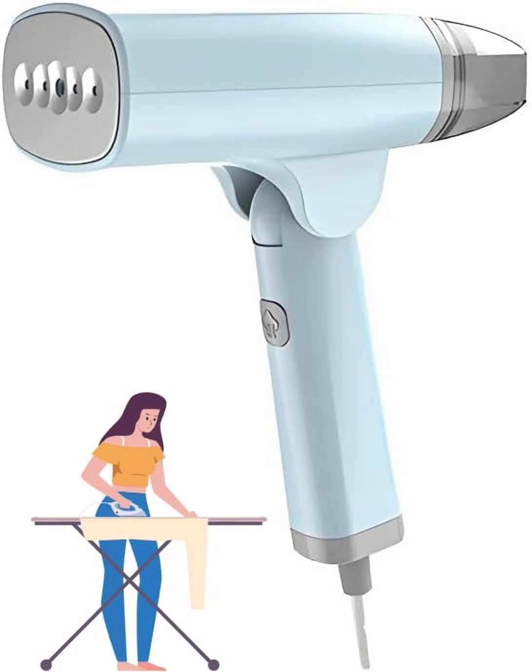 Powerful Compact Handheld Garment Steamer, Fast Heat-up 1300W Strong Penetrating Steam, Fast Wrinkle Travel Size Remover Portable Garment Steamer, 2-in-1 Horizontal & Vertical Use (Blue)