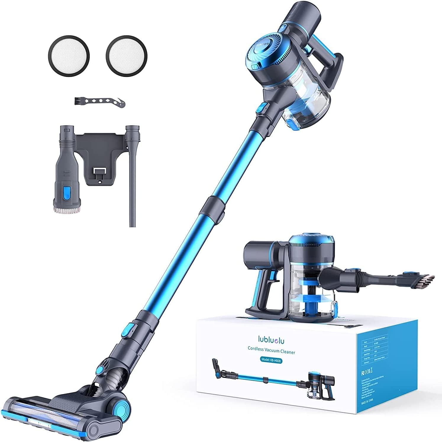 Powerful Cordless Vacuum Cleaner for Carpet Pet HairHardwood Floor