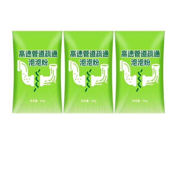 Powerful Deep Cleaning Drain Cleaner, Rapidly Dissolves Grease, Hair, Soap Scum, Buildup, Safe for All Plumbing, Odor Eliminator for Home, Commercial Use