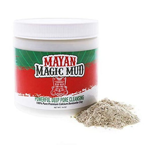 Mayan Magic Mud Mask, Bentonite Clay Mask, Beauty Face Mask, 16 oz
