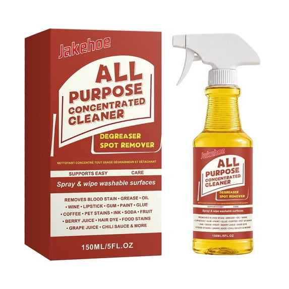 Powerful Degreaser and Stain Remover Spray Concentrated All Purpose Cleaner for Stubborn Oil, Wine, Pet Stains & Coffee Heavy Duty No-Scrubbing Cleaner for Home, Kitchen & Tiled Floors
