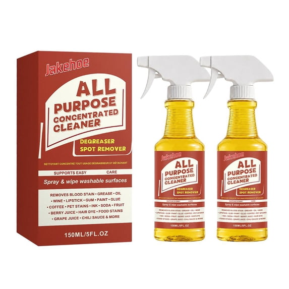 Powerful Degreaser and Stain Remover Spray Concentrated All Purpose Cleaner for Stubborn Oil, Wine, Pet Stains & Coffee Heavy Duty No-Scrubbing Cleaner for Home, Kitchen & Tiled Floors