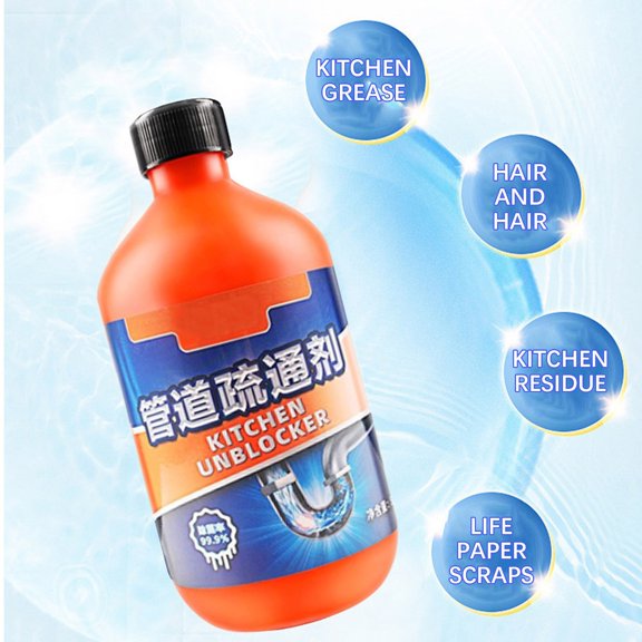 Powerful Drain Unblocker for Toilets & Sinks - Fast-Acting, Eco-Friendly Clog Remover, Safe for Pipes, Easy to Use Toilet Cleaner Powder with Surfactant & Foaming Agent, Includes Free Towel