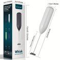 Powerful Electric Milk Frother, Mini Milk Frother, Battery Powered (Not