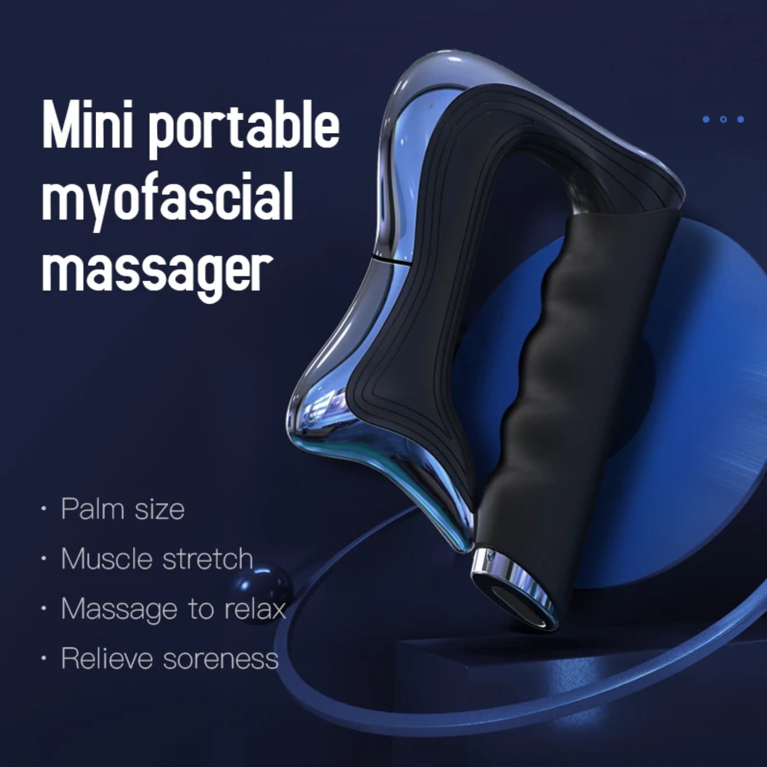 Powerful Fascia Gun with Microcurrent Muscle Stimulation for Pain