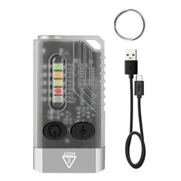 Powerful Flashlight with 365nm UV Black Light Bright Adjustable Buzzer Function LED Keychain Torchlight Camping Supplies