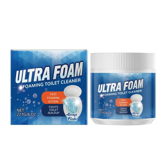 Powerful Foam Toilet Bowl Cleaner - Cleans Fights Buildup and Stains with Action - Cleaning Agents for a Sparkling Bathroom