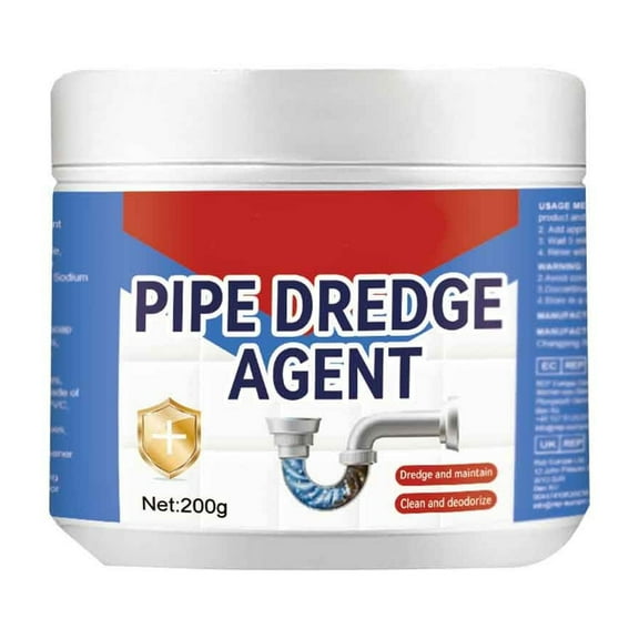 Powerful Foaming Drain Cleaner Powder - Pipe Excavator Agent for Toilets, Sinks & Bathtubs