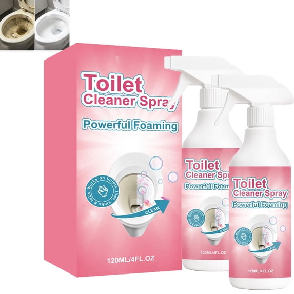 Powerful Foaming Toilet Bowl Cleaner Spray, Foam Toilet cleaner, Bathroom Cleaner Foam Spray, 2026 New toilet cleaner, Fast-Acting Formula for Stains, Deep Cleaning