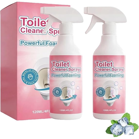 Powerful Foaming Toilet Bowl Cleaner Spray, Foam Toilet cleaner, Bathroom Cleaner Foam Spray, 2026 New toilet cleaner, Fast-Acting Formula for Stains, Deep Cleaning