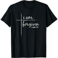 thumbnail image 1 of Powerful Forgiven Cross I Am Forgiven TShirt Christian Tee, 1 of 3