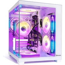 Gaming PC Desktop - Ryzen 5 5500 6-Core CPU, 16GB DDR4 RAM, AMD Radeon RX 580 8GB GPU, 1TB SSD, 650W PSU, Windows 11 Pro,Entry-Level 1080p Gaming Tower