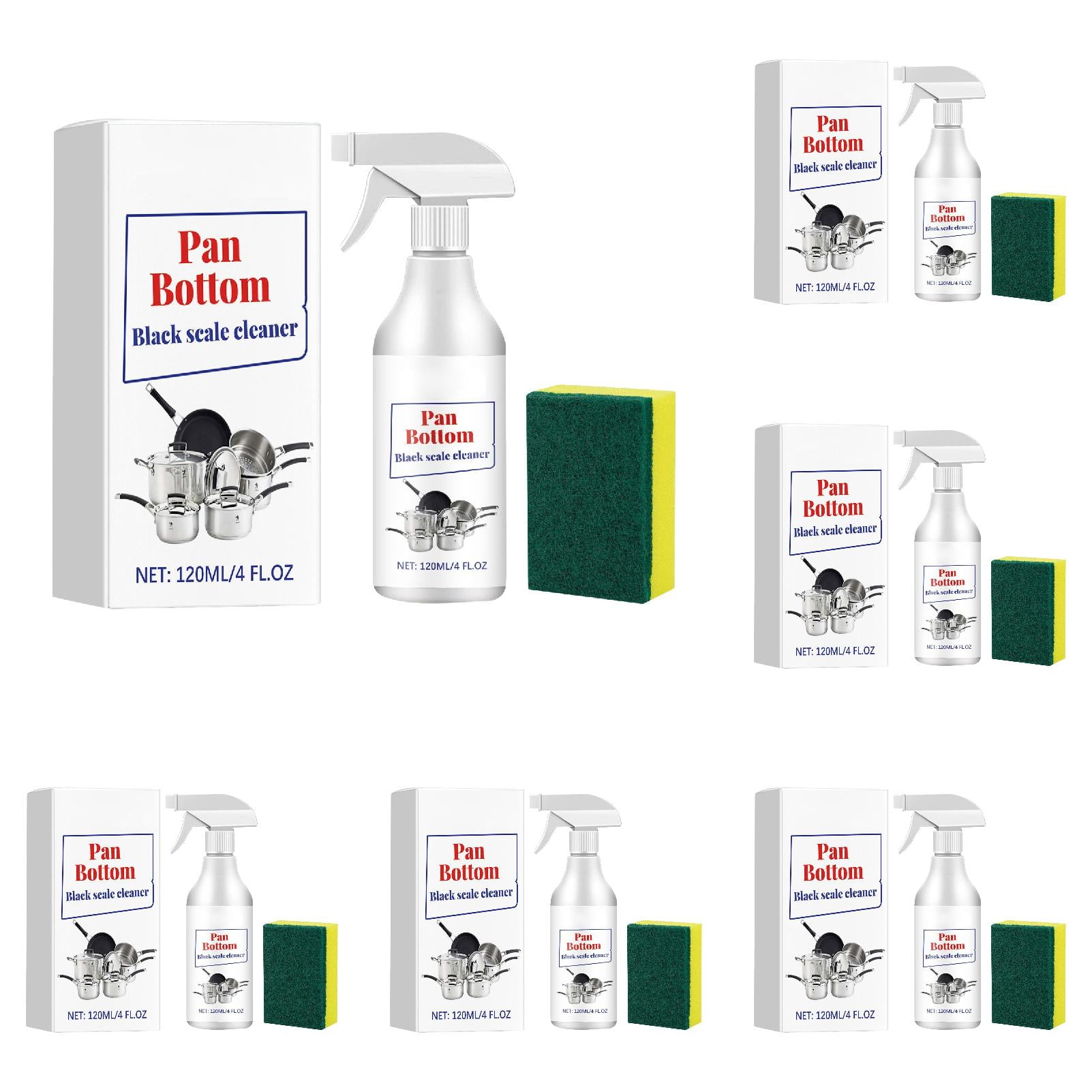 Powerful Grease Cleaner 120ML For Pots & Pans & Odor Eliminator 2PCS