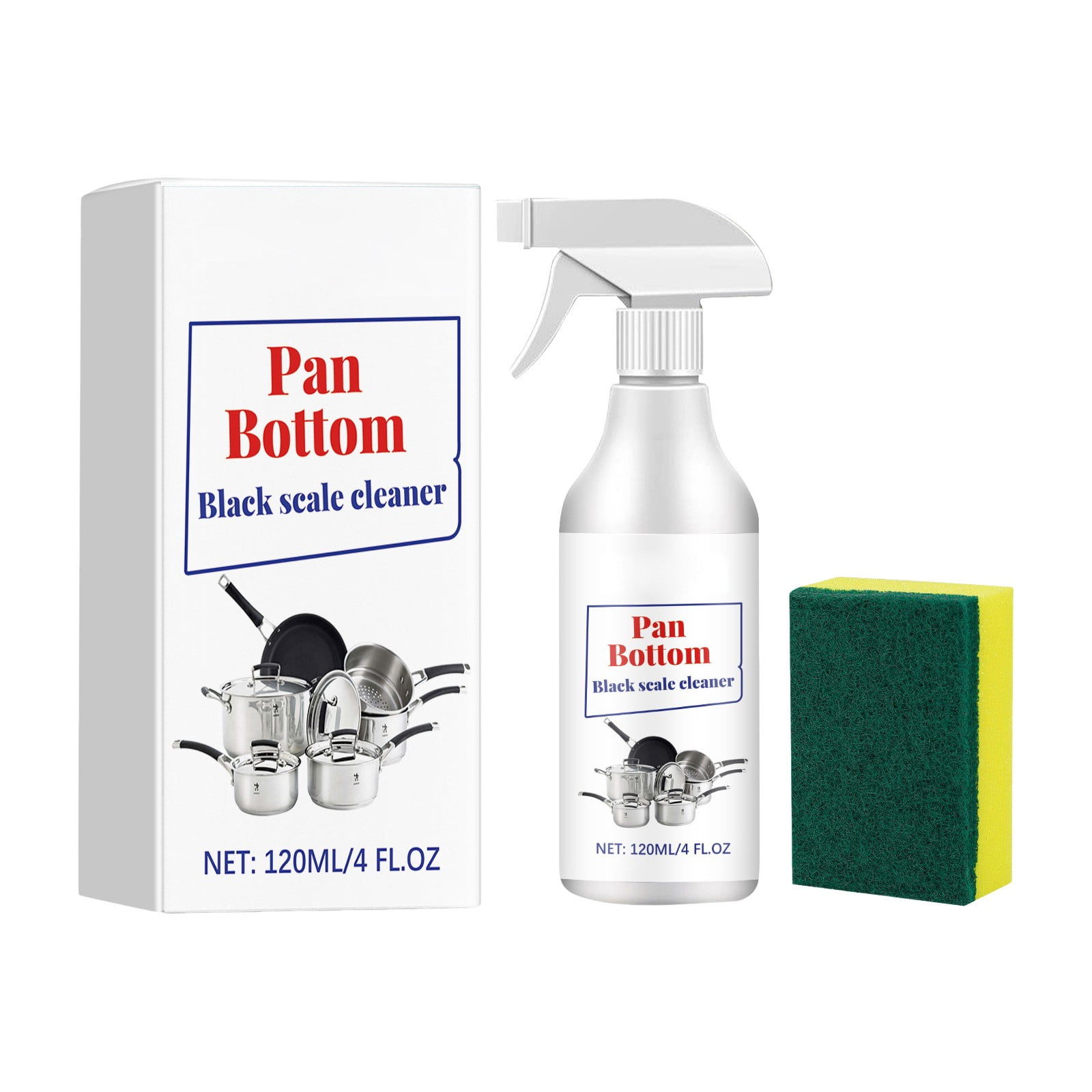 Powerful Grease Cleaner 120ML For Pots & Pans & Odor Eliminator Pet