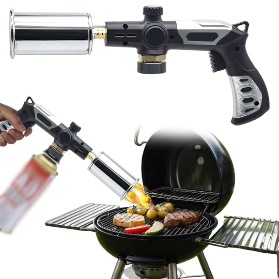 Powerful Grill & Cooking Propane Torch Adjustable Wood Torch Burner For Searing Steak BBQ Welding Propane Tank Not Included