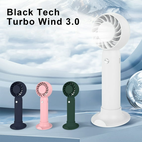 Powerful Handheld Fan with 3 Speed Settings Brushless Motor Low Noise Indoor Outdoor USB Rechargeable Fan