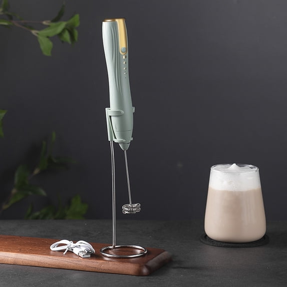 Powerful Handheld Milk Frother for Lattes, Coffee, Cappuccino, and Hot Chocolate, Whisk Foam Maker with Adjustable Speed for Matcha and Coffee Creamer
