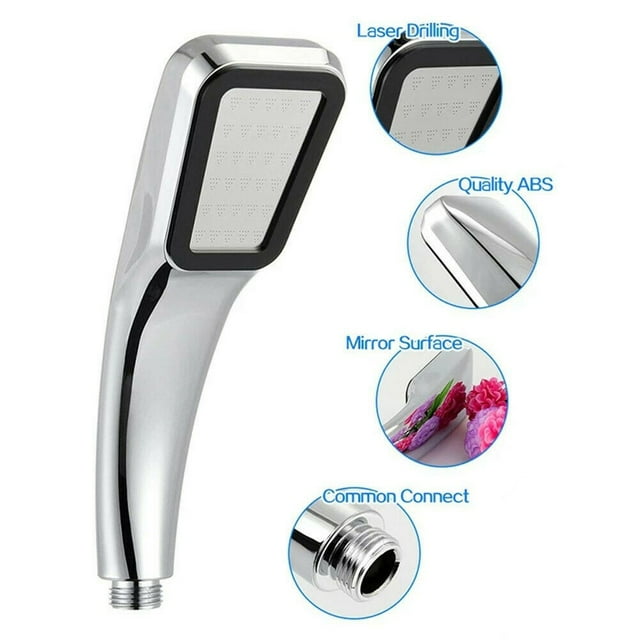 Powerful High Pressure Shower Head 300 Holes Handset Heads Bath Saving