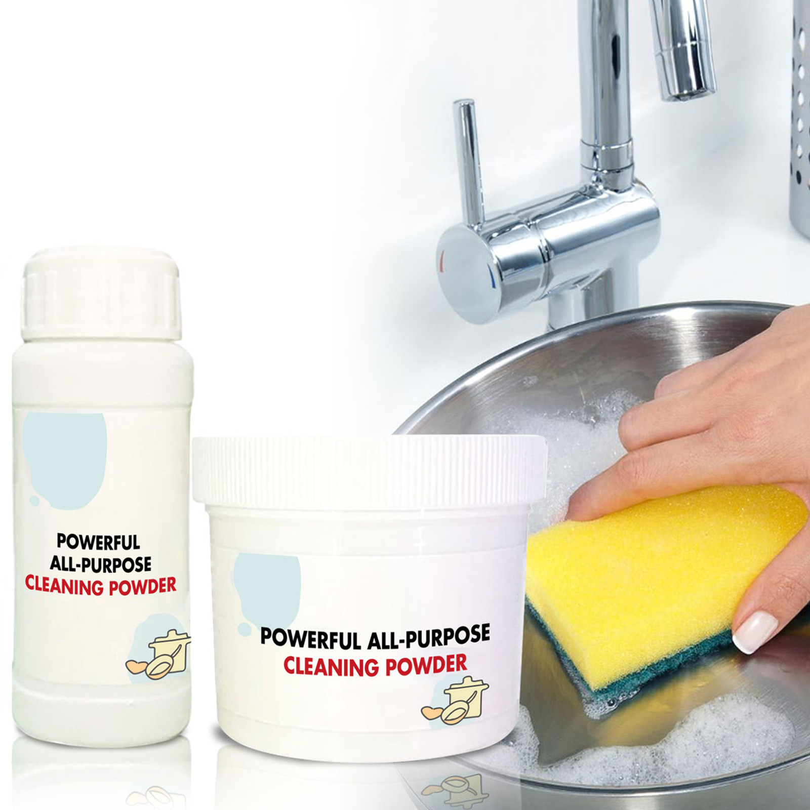 Powerful Kitchen All Purpose Cleaning Powder, Powerful Cleaning And