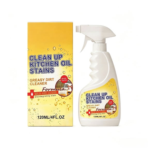Powerful Kitchen Grease Cleaner - Heavy Grease Stain Remover For Range Hoods And Cooktops - The Ultimate Oil-Removing Magics Weapon 120ml