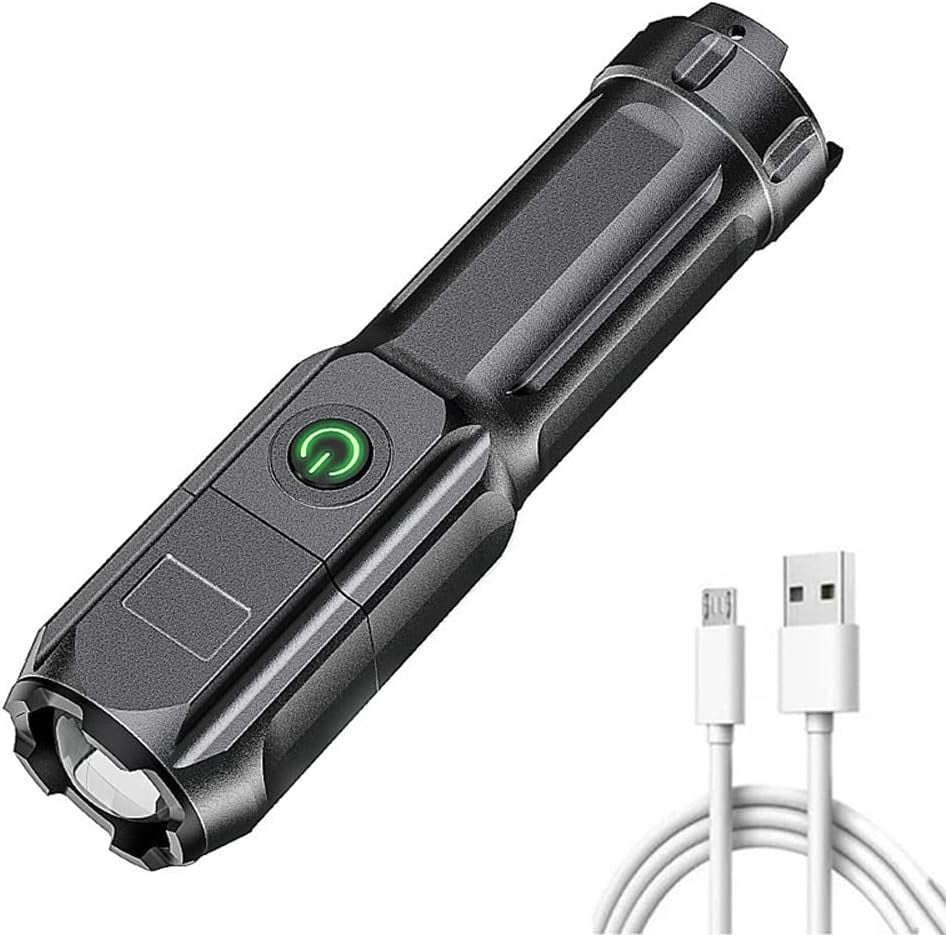 Powerful LED Flashlight Rechargeable USB 18650 Waterproof Zoom Fishing Hunting Camping  Tactical Flashlight LED