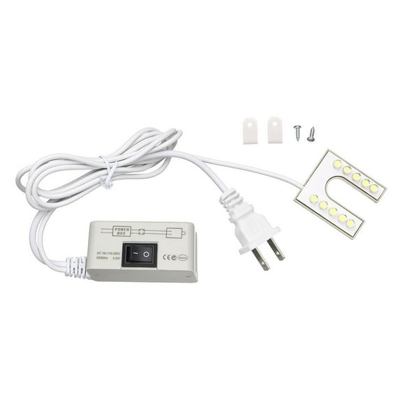 Powerful LED for Industrial Portable Lighting U Shape Sewing Machine Light Gooseneck Lamp US PLUG