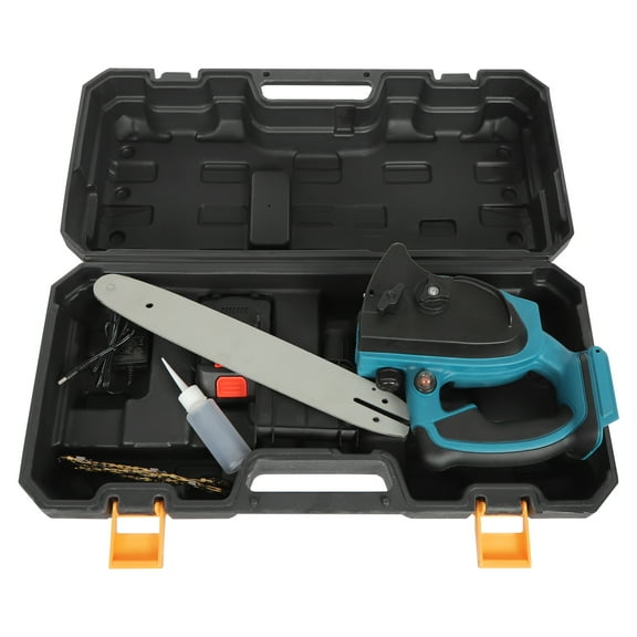 Powerful Lithium Battery Chainsaw, 1000W Brushless Motor, 12-Inch Saw Blade, High-Efficiency Cutting, Safe, , Easy to Use and Maintain