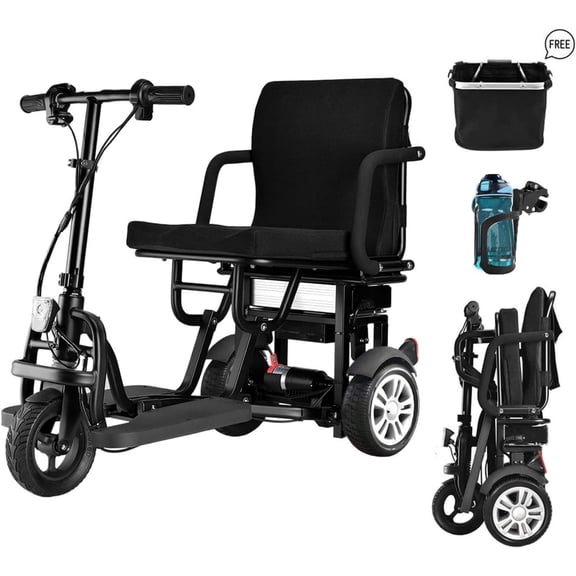 WEYRAL 3 Wheel Electric Scooter, Mobility Scooter Senior 55 lbs, 25 Miles