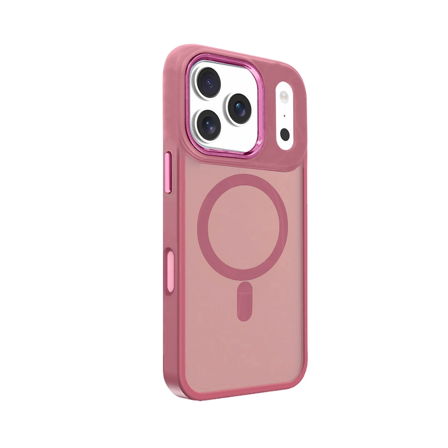 Powerful Magnetic Wireless Protection Case for iPhone 17 Pro Max - Pink