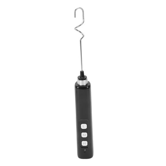 Powerful Milk Frother Wand USB Rechargeable Stainless Steel Handheld Drink Mixer for Coffee and Whisking Eggs, Double Whisks Electric Foam Maker, 11.3 Inches / 28.7 cm