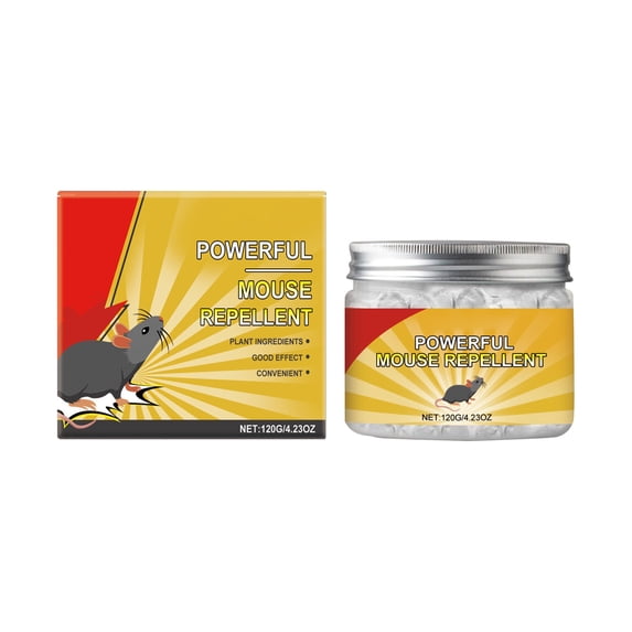 Powerful Natural Mouse Repellent Plant-Based, Safe & Effective Rodent Deterrent for Home & Outdoor Use, 4.23oz