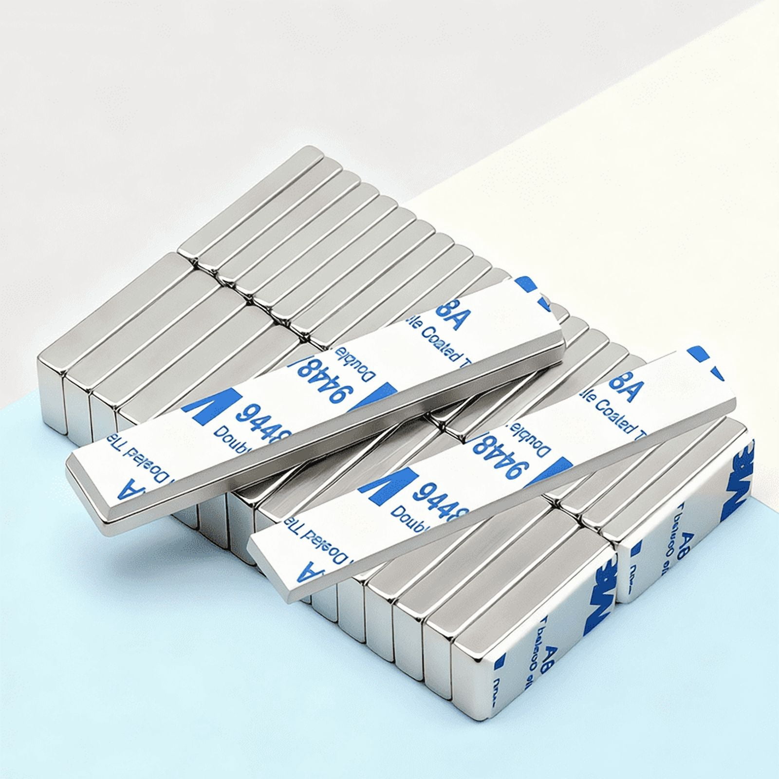Powerful Neodymium Magnet With double-sided adhesive N35 NdfeB Permanent Magnetic imanes Block Super Strong Fridge Magnets