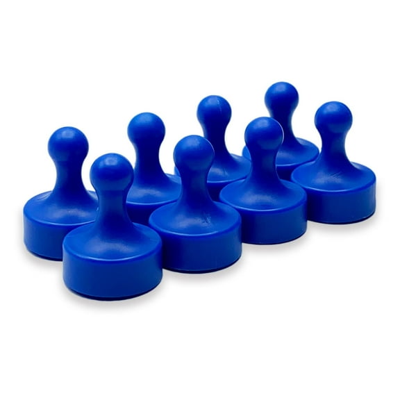 Powerful Neodymium Magnets, Pawn-Shaped - Strong Fridge/Refrigerator and Whiteboard Magnet, Ideal for Office, Kitchen, Crafts - Rare Earth, Heavy Duty (8, Pastel Multi-Color)