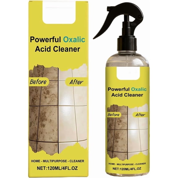 Powerful Oxalic Acid Cleaner, Multipurpose Home Cleaner, 120ML/4FL.OZ, Spray Bottle