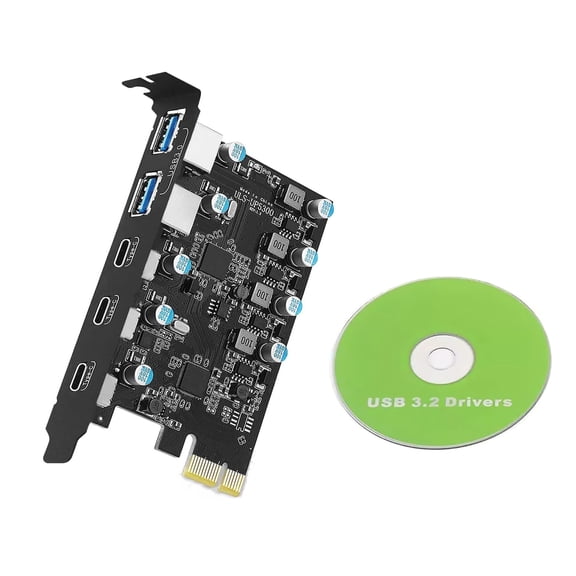 Powerful PCIe USB Card Drawing Power Directly from Slot for Charging Various Devices