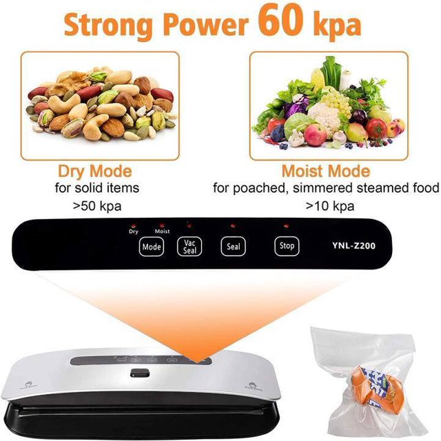 Powerful PNGCAN Food Vacuum Sealer Machine with Strong Suction Power