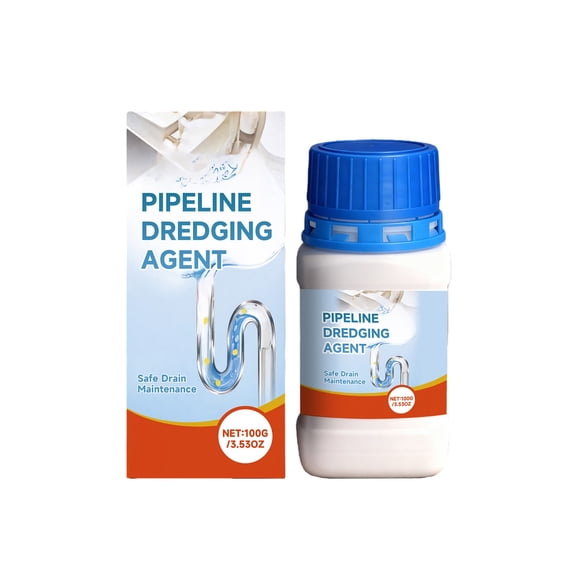 Powerful Pipe Cleaner for Household & Commercial Use—Dissolves Over 200 Blockages, Safe on All Plumbing, Deodorizes & Restores Free Flow in Drains