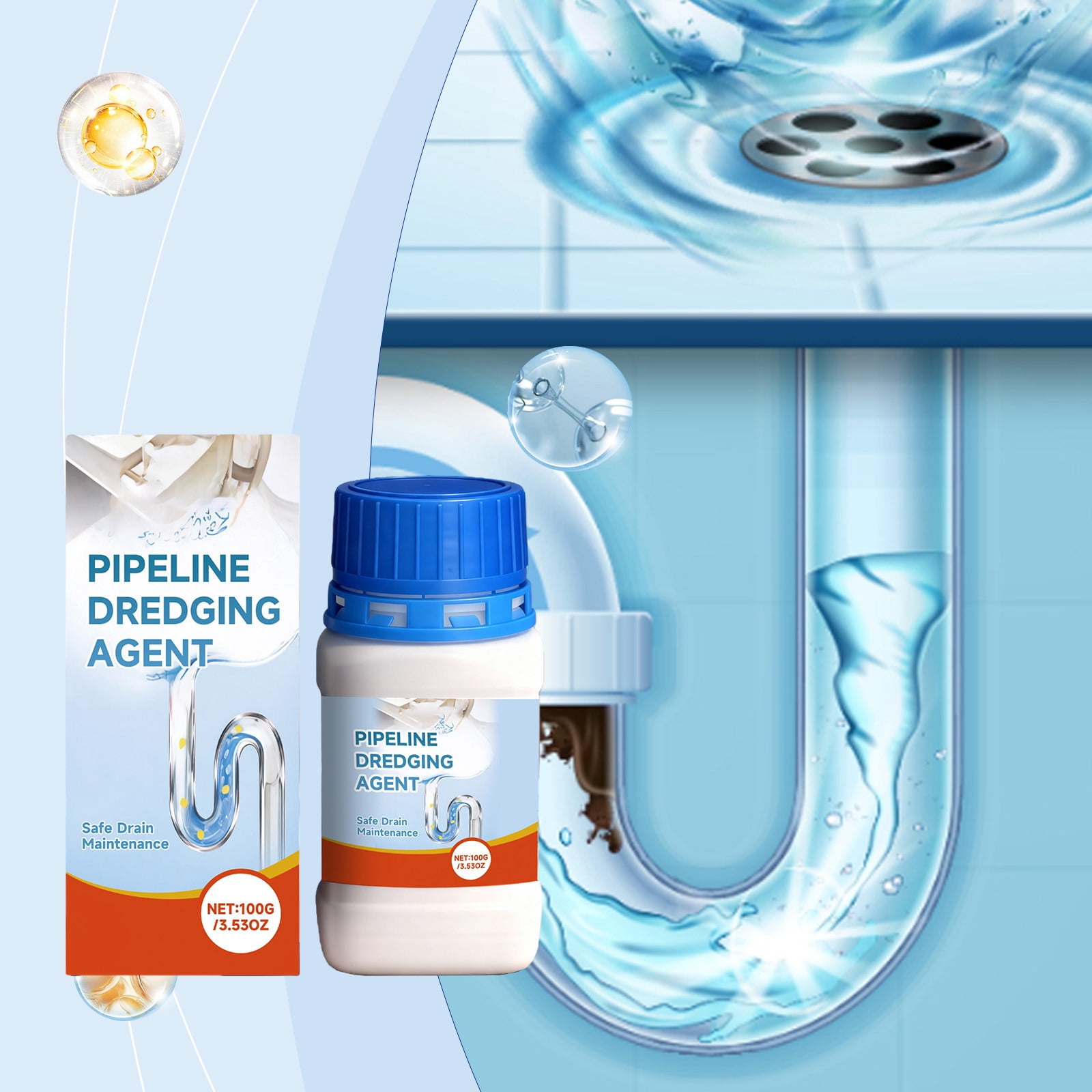 Powerful Pipe Cleaning Agent for Quick Unclogging – Effective for ...
