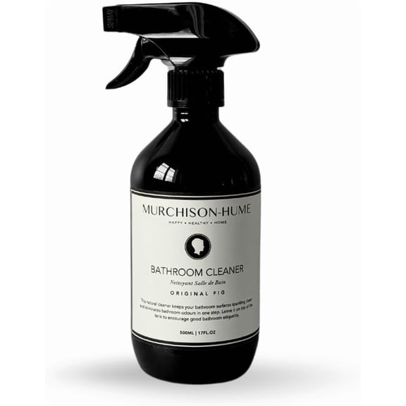 Powerful, Plant-based, Multi-Surface Bathroom Cleaner Spray for Basins, Tubs, Tiles, and Toilets. Eliminates Odor, 17oz, Original Fig Scent