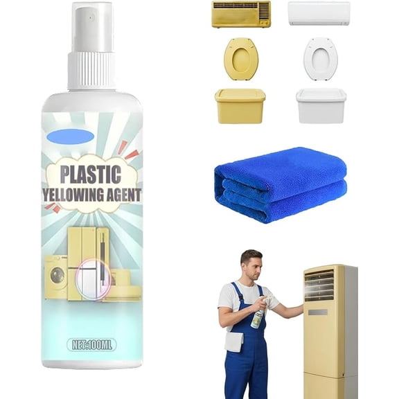 Powerful Plastic Yellowing Remover, Fast-Acting Formula, for Appliances Restores Surfaces