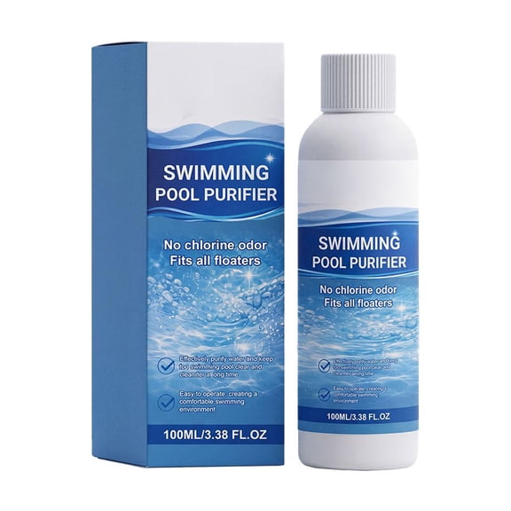 Powerful Pool Water Purifier 100ml (3.4 fl oz) Hydrogen Peroxide Based Clarifier for Pool Hot Tub Inflatable Pool