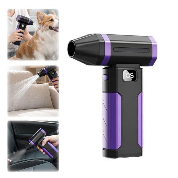 -Powerful Portable Fan, Cordless Duster with 150,000 RPM, 5-Speed Electric Blower for Computer Cleaning, Keyboard Dusting, Car Detailing, Fast Charging