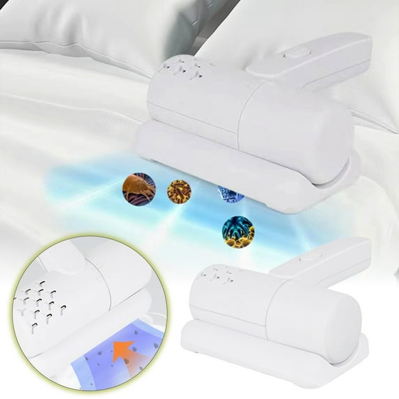 Powerful Portable Vacuum Cleaner - Strong Suction for Dust/Debris on Beds/Sofas/Carpets, Air Purification Function, Multiple Accessories, Lightweight for Home/Travel