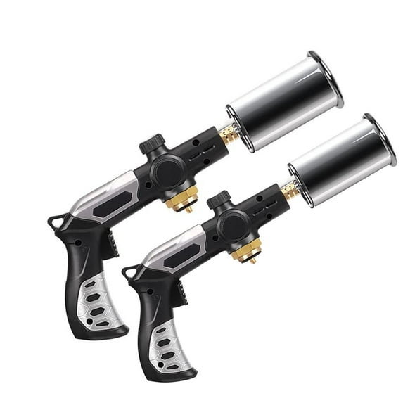 Powerful Propane Torch for Grilling & Cooking - Premium Material Torch with Extended Angle Nozzle, Adjustable Flame Up to 3272°F, Safe Non-Slip Guard for Outdoor BBQ, Culinary Precision