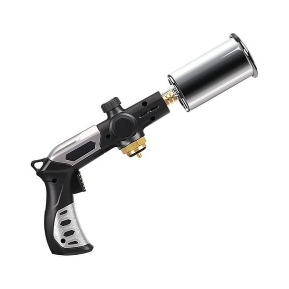 Powerful Propane Torch for Grilling & Cooking - Premium Material Torch with Extended Angle Nozzle, Adjustable Flame Up to 3272°F, Safe Non-Slip Guard for Outdoor BBQ, Culinary Precision