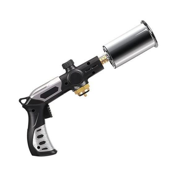 Powerful Propane Torch Gun, Flamethrower with Turbo Mode, Charcoal Torch Lighter, Kitchen Blow Torch for Cooking, BBQ, Searing Steak, Grill(Tank Not Included)