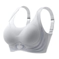 thumbnail image 1 of Powerful Push up Seamless Bra Caralush Wmstylist Lushfitting Wireless Bra No Underwire Full Coverage Support Anti Sagging Bra Gray 46, 1 of 5