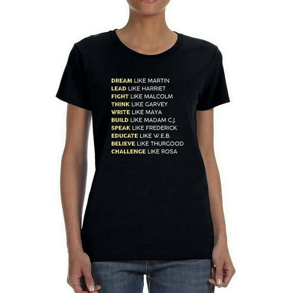 Powerful Quotes T-Shirt Women -Smartprints Designs, Female 5X-Large