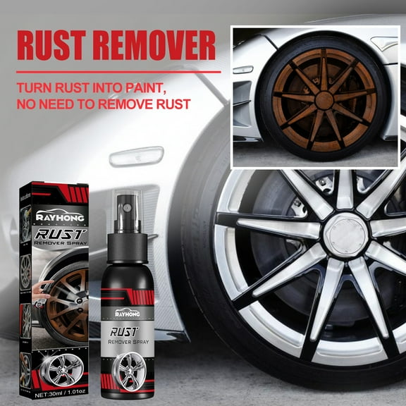 Powerful Rust Removal Spray - Heavy Duty Rust Cleaner for Home, Garden Tools, Bathroom & Toilet - Fast Acting, No Scrubbing Required as show